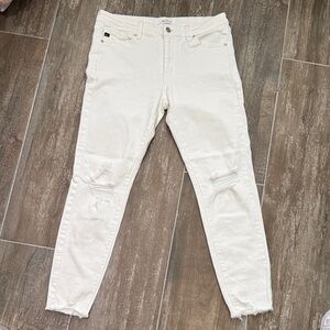 KanCan white shark bite Skinny Jeans